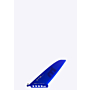 Mistral SUP Fin Silberspitze 8" Polycarbonat - unkrautfreies Renn / Touren SUP Zubehör Blaue Vorderseite