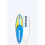 Mistral KADAVU 9'6 HARDBOARD - SUPSURF / PADDLE / WINDSURF / WINGSURF SUP Hardboard sup surf Blue yellow front and back
