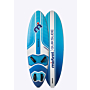 Mistral  QUIKSLIDE 100L - FREERIDE WINDSURFING BOARD windsurfboard 100 liter blue front and back