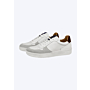 Mistral Lugano Breeze shoes hand made leather sneakers white brown navt blue side