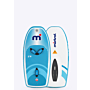 Mistral Skywave Air 130L aufblasbar – Wing Foil Board Wingfoil Board 130 Liter blau weiße Vorder und Rückseite