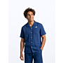 Cruz Linen Shirt - Navy Blue
