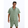 Cruz Linen Shirt - Sage Green