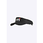 Mistral Cool Dry Peaked Sunvisor - Black beanies & caps white red logo black front