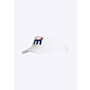 Mistral Cool Dry Peaked Sunvisor - White beanies & caps blue red logo white front