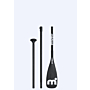 SOLEA peddel - Aluminium - 3 delig / Zwart