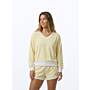 Terry V Neck Sweater - Butter Yellow