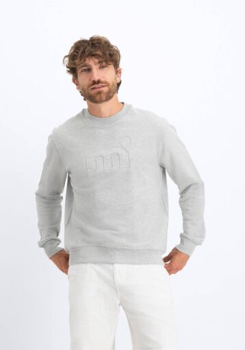 Menton Sweatshirt - Grey Marl