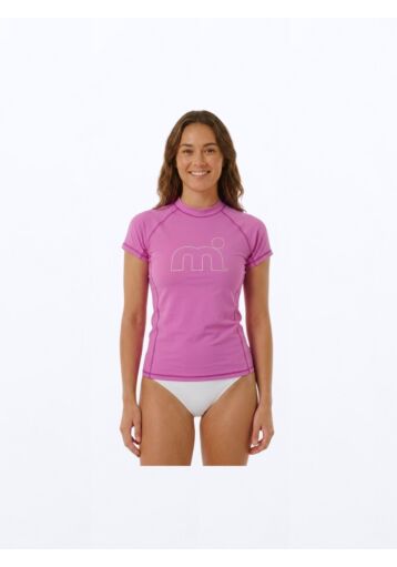 Ocean Rash Guard Ladies - Short Sleeve Outline