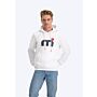 Mistral MISTRAL SORRENTO CLASSIC SOFT TOUCH HOODY - White hoodies men and women black red logo white front