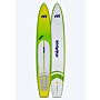 Mistral Adventurist 14'0 Hardboard - SUP Cruising / Touring SUP Hardboard Grün gelbe Vorder und Rückseite