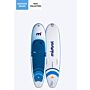 Mistral SUNBURST AIR 10'5 INFLATABLE - SUP / WINDSURF / WINGSURF - SET Inflatable SUP board Blue white front and back
