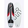 Mistral HYPERSLIDE ( HYBRID FIN / FOIL ) 128L - FREERIDE WINDSURFING BOARD windsurfboard 128 liter black white red front and back