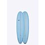 Mistral Marea 7'10 Mini Mal Kundenspezifisches Surfbrett aus Hartfaserplatte handgeformt von Fabio Giacomini in Italien blaue Vorder- und Rückseite