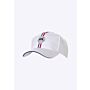 Mistral Coloured Stripe Casual Cap - White