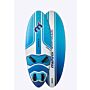 Mistral QUIKSLIDE 130L - FREERIDE HYBRID WINDSURFING BOARD windsurfboard 130 liter blue front and back