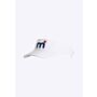 Mistral Cool Dry Peaked Sunvisor - White beanies & caps blue red logo white front