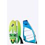 Mistral QUIKSLIDE 120L + ZONDA 7.8M windsurfboard zonda sail 120 liter 7,8 meter green blue complete set