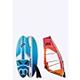 Mistral QUIKSLIDE 130L + ZONDA 5.4M windsurfboard zonda sail 130 liter 5,4 meter blue red orange complete set