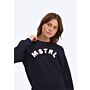 Mistral  Ravello Crewneck Sweatshirt - Navy White sweatshirts unisex men and women navy blue white logo front