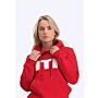 Mistral Mistral Sorrento Classic Soft Touch Hoody - Red hoodies men and women white blue logo red front hoody