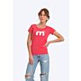 Mistral MISTRAL SCALEA LADIES TEE SINGLE JERSEY - PINK t-shirt women shirt white peach pink logo pink front