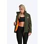 Mistral Tenerife Unisex 4-Season Jacket Army Green Jackets 4 Season waterproof men and women army green orange front inside open zipper