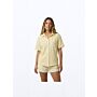 Victoria Terry Towel Shirt - Butter Yellow