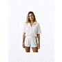 Victoria Terry Towel Shirt - Crispy White
