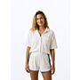 Victoria Terry Towel Shirt - Crispy White