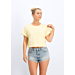 Valbonne - Cropped Tee - Double Cream