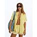 Victoria Terry Towel Shirt - Butter Yellow