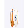 Mistral Neo 7’0 Mini Mal Surfbrett Hartfaserplatte orangefarbenes Holz weiße Vorder- und Rückseite