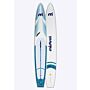 Mistral Vanquish 14' X 26" Hardboard - SUP Küstenkreuzfahrt SUP Hardboard Blau weiß Vorder und Rückseite