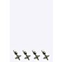 SUP Fin screws with plate - set (4)
