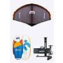 Mistral Rapide 80L Wing Foil Board + Sabre 1400 Hydrofoil + 5M Wing Foil Set Wingfoil 80 Liter 5 Meter Blau Orange Weiß Grau Orange Komplettset Übersicht