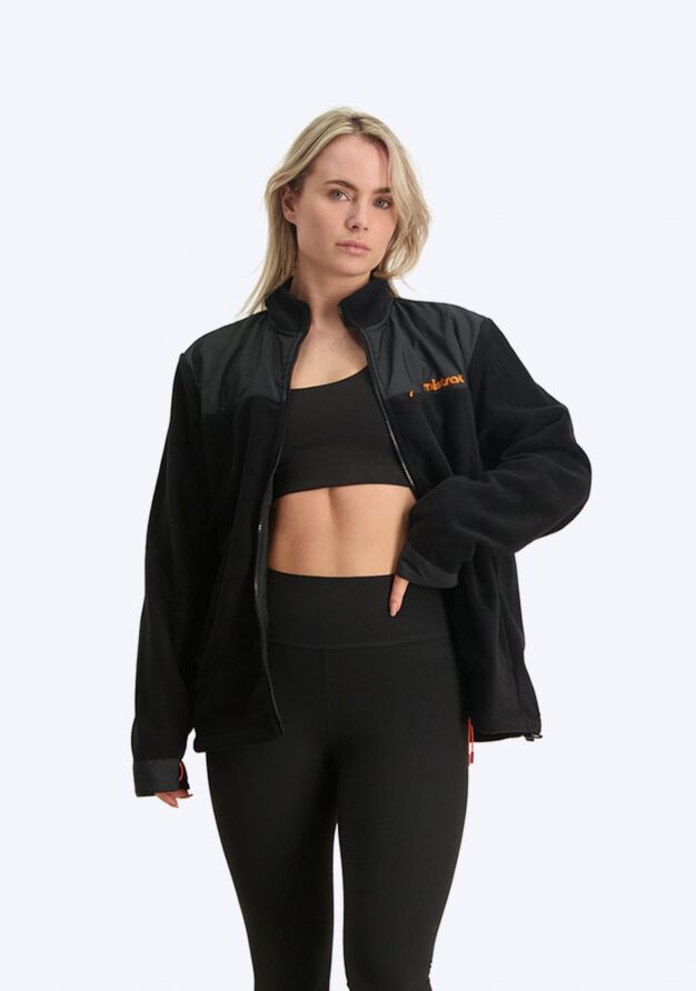 Mistral Palma Unisex Polar Without Lining vest unisex men and women black red orange front open zipper