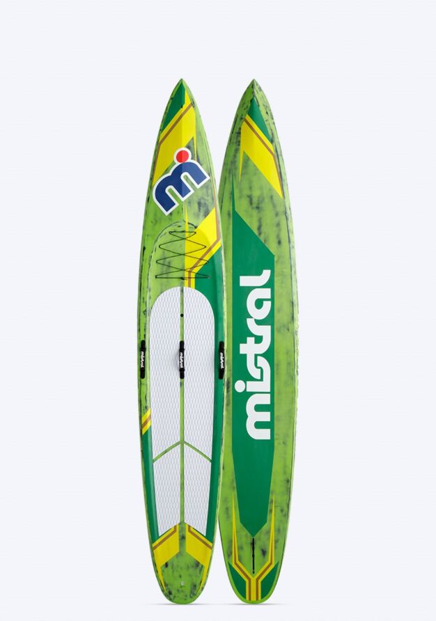 Mistral ADVENTURIST 12’6 HARDBOARD - SUP CRUISING / TOURING SUP Hardboard Green front and back