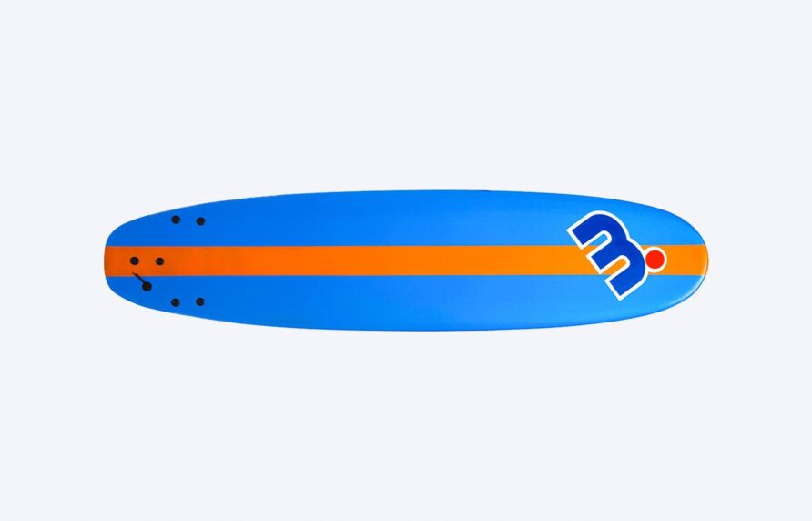 Mistral  Biarritz 7’0 Soft Top mini mal surfboard softboard surf board blue orange front