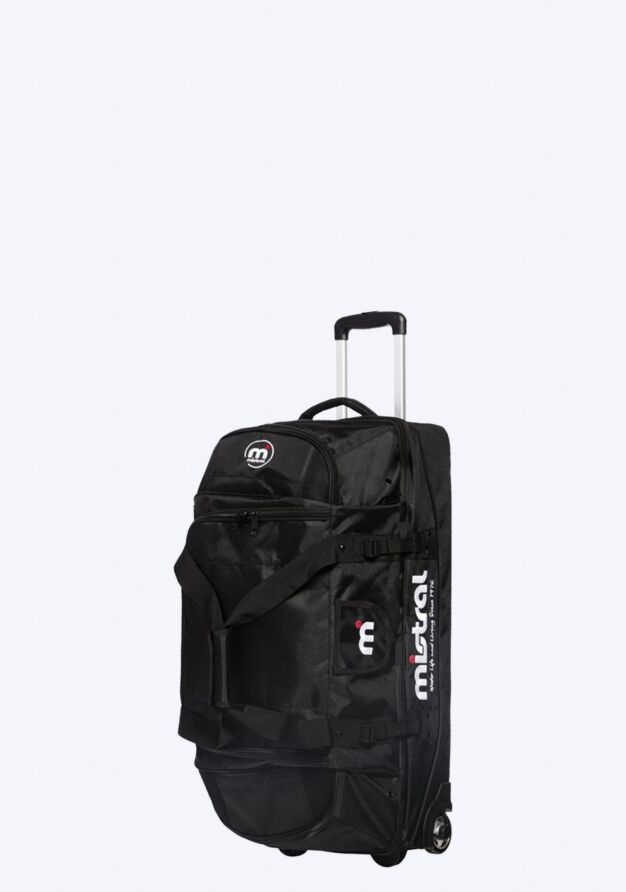 Mistral Trolley travelbag - Black bags roller wheels trolley bag black side front