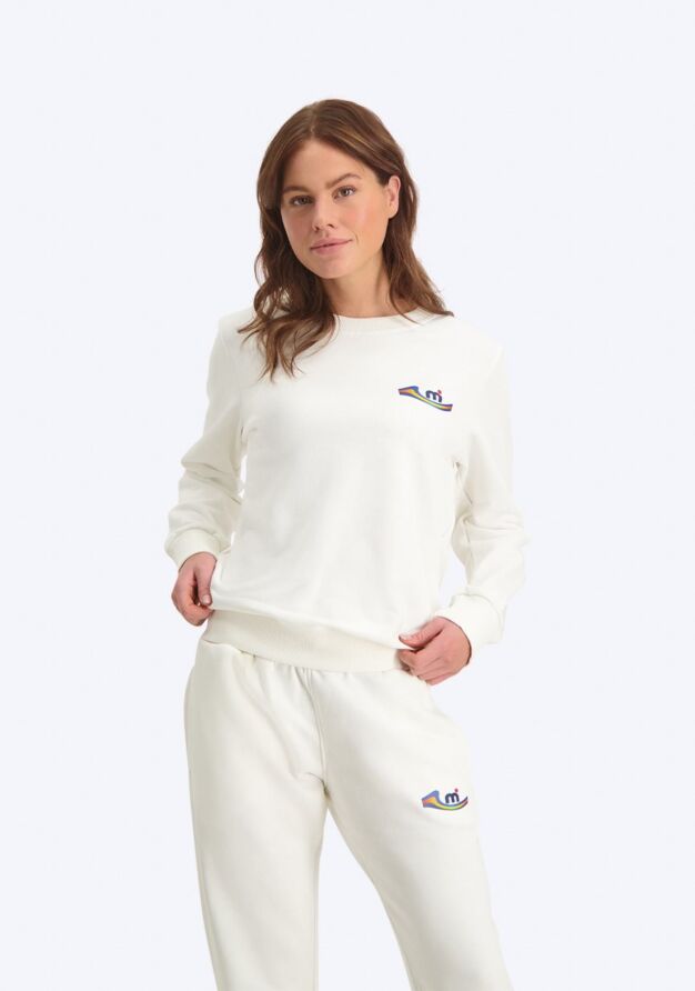 Mistral ALTEA UNISEX SWEATSHIRT - OFFWHITE sweatshirts unisex men and women white front