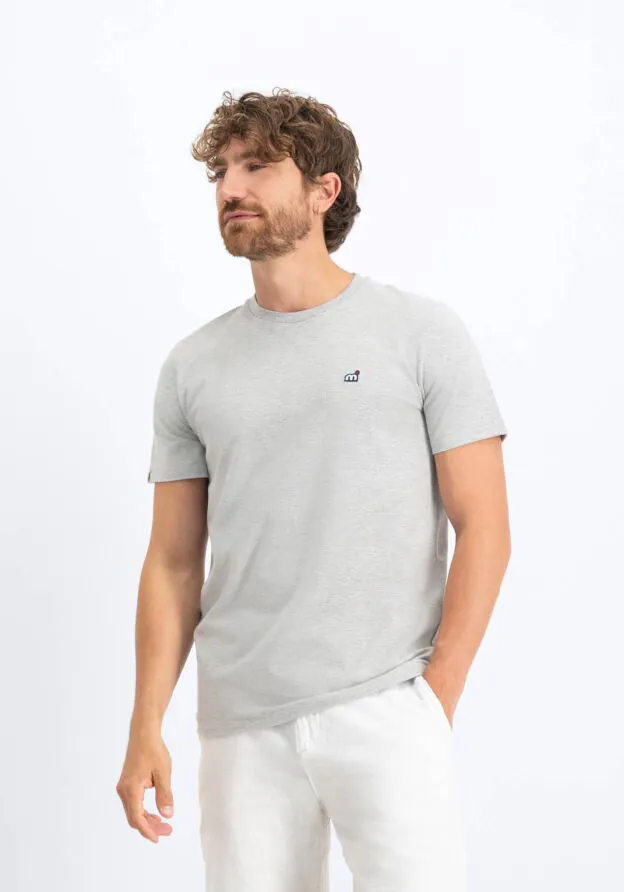 Stories Salens T-shirt (Men) Grey Marl People of the Oceans