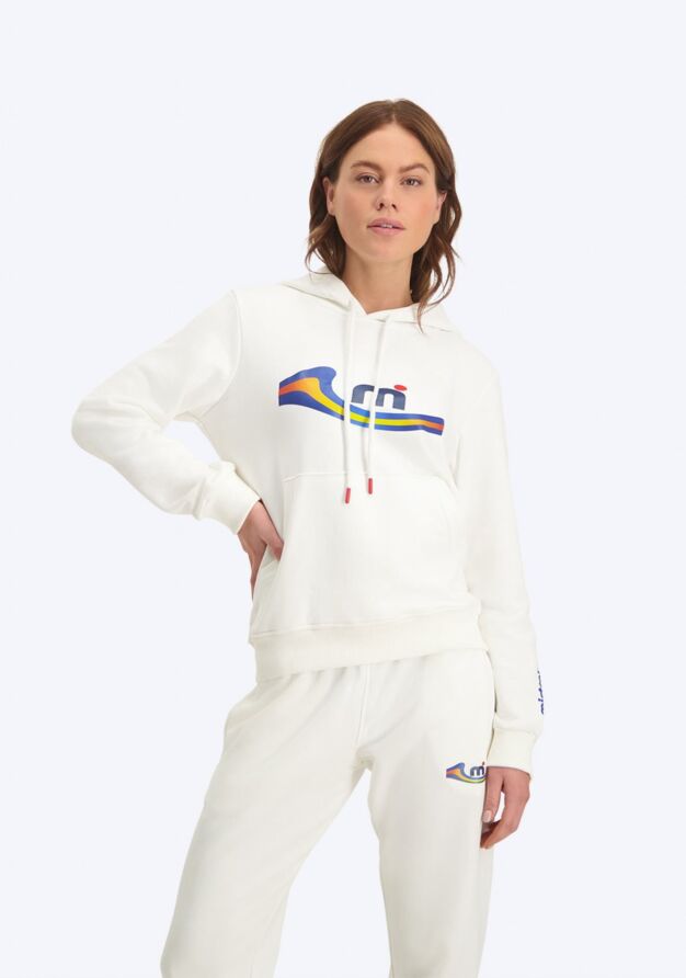 Mistral Alicante Unisex Hoody – Weiße Kapuzenpullover für Männer und Frauen weiße Vorderseite