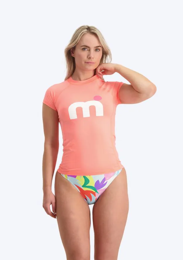 Stories Mistral Short Sleeve Miami Lycra Woman - Peach | People of