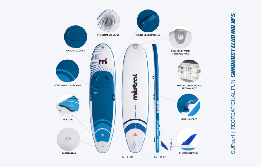 Stories Sunburst Air 11'0 - Inflatable SUP Set - Family