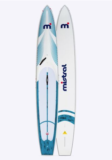Mistral VANQUISH 14' X 26" HARDBOARD - SUP COASTAL CRUISING SUP Hardboard Blue white front and back