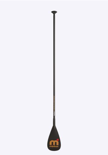 Mistral GOLD SUP PADDLE 1 PIECE / CARBON ( 93 SQINCH ) - RACE / TOURINGSUP Paddle 1 piece 1pce 1pc Black orange Front complete 