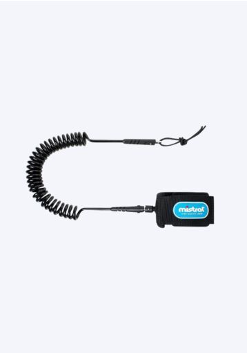 Mistral 8' Coiled ankle leash SUP Accessoires  black front
