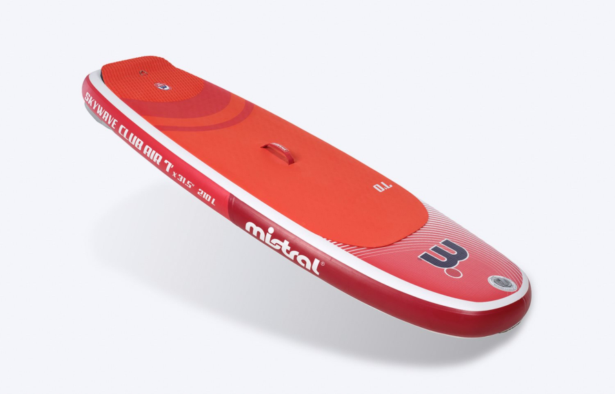 Mistral Skywave Club Air 210L aufblasbar - Wingsurf ( jnr ) / Windsurf / SUP - Set Aufblasbares SUP Board Junior 210 Liter Rote Vorderseite