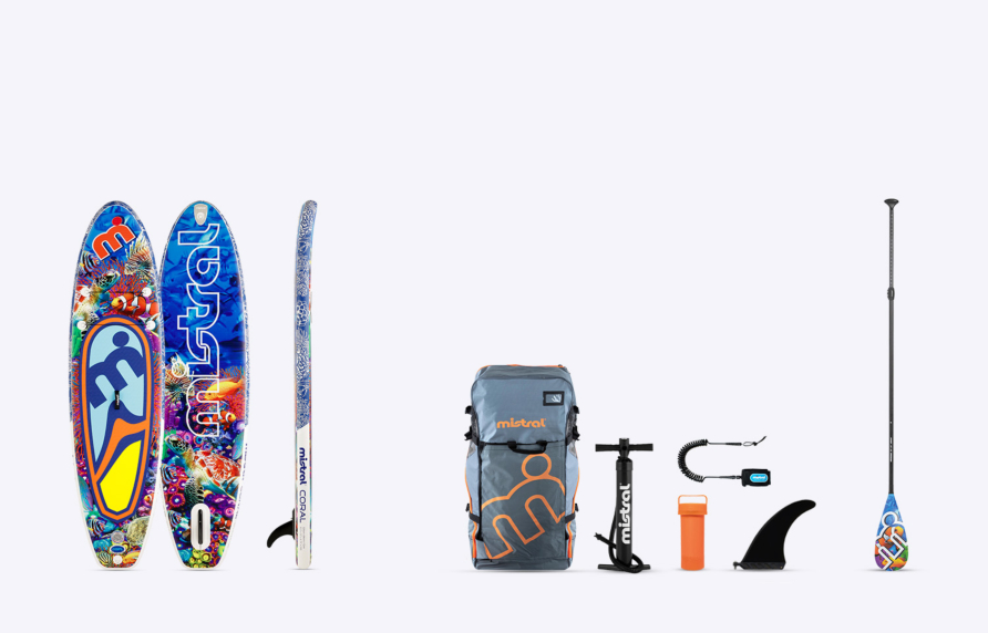 mistral CORAL10.5 中古SUPボード&新品付属品セット Stories Coral 10'5 inflatable - SUP set - Family | People of the